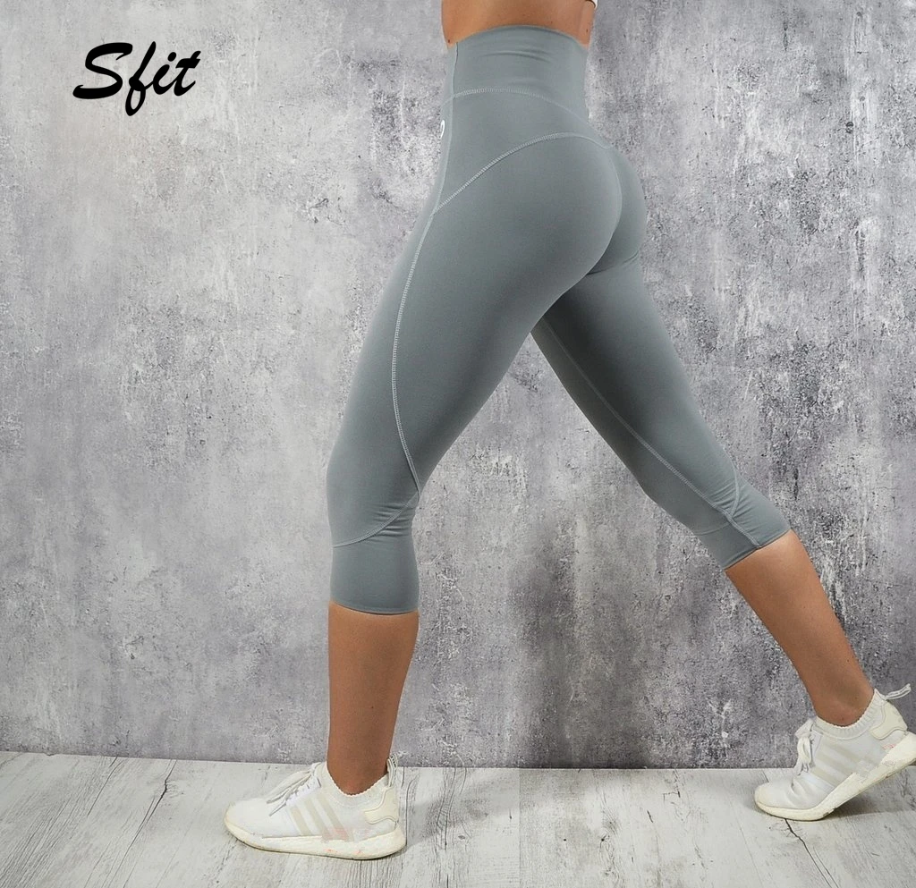 

Sfit 2019 Women Fashion Yoga Pants Slim Tight Running Fitness Sports High Waist Solid Color Slim Leggings Quick-Drying