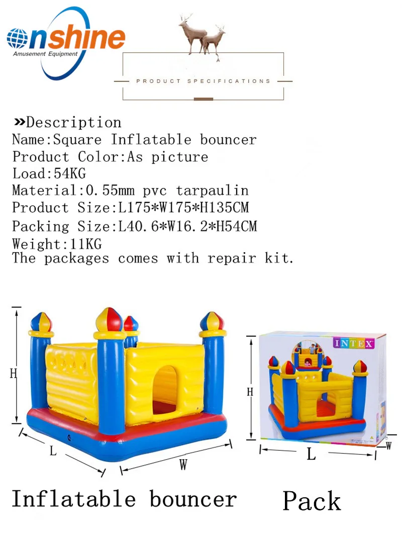 Intex 48259 Inflatable Bouncy jumping castles Inflatable sea ball pool Inflatable bouncer