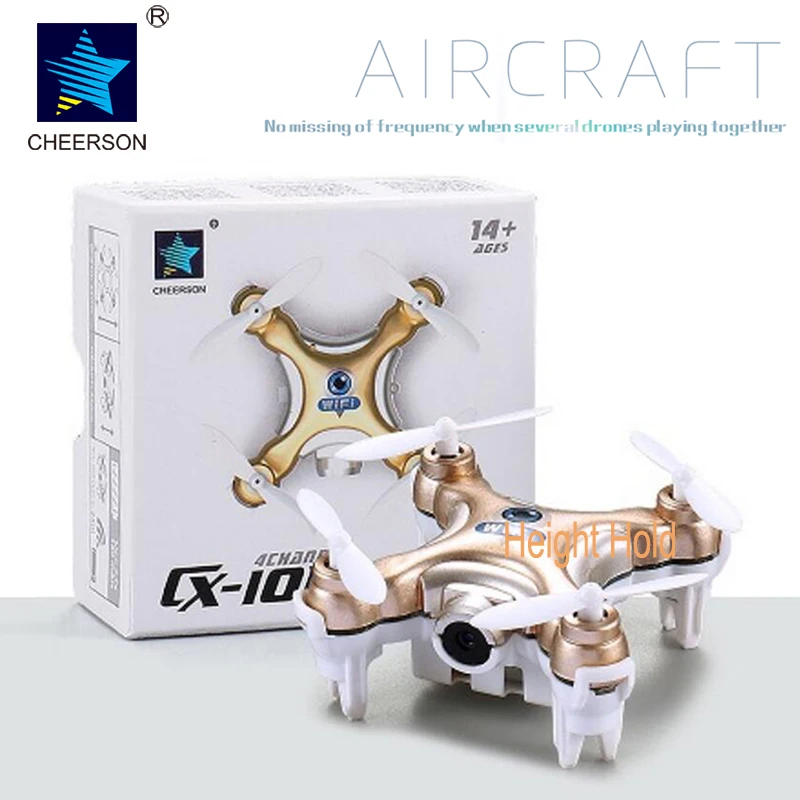 CHEERSON CX 10W CX10W FPV Phone Controlled RC Mini Quadcopter with 0.3MP Camera and LED Lights