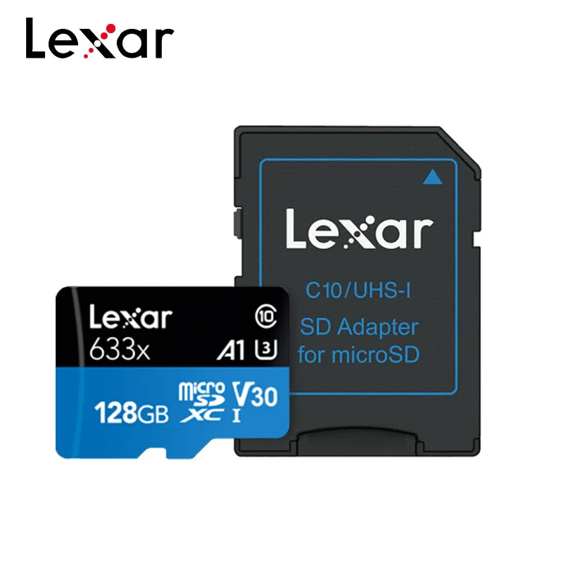 Дешевый Оригинальный Lexar 128 GB Micro SD Card 16 GB 32 ГБ памяти TF высокоскоростная карта до Max 95 МБ с. 64 GB 512 GB Class10 633x TF флэш карты