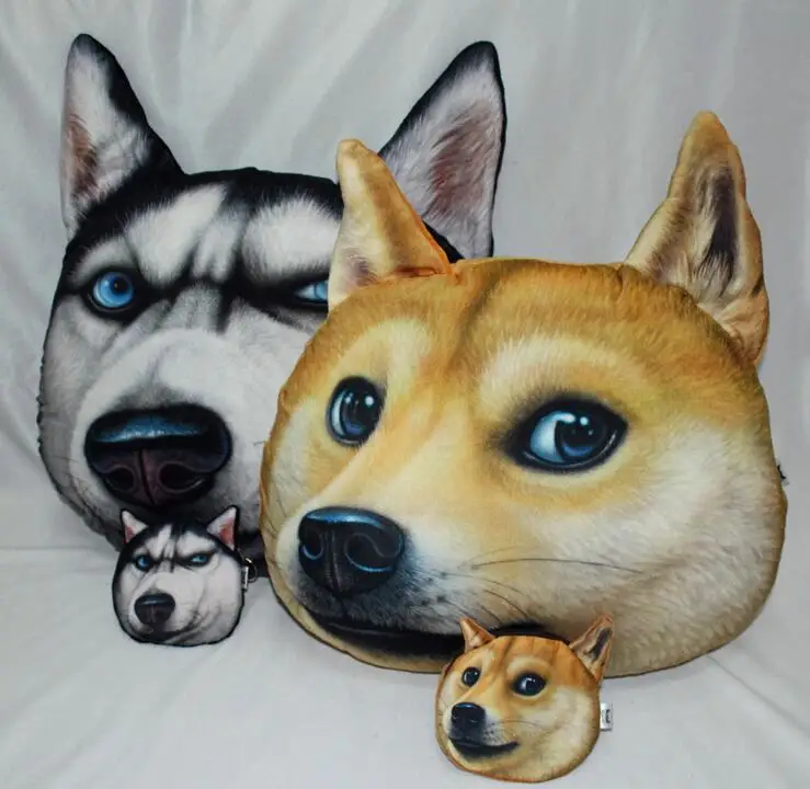 Doge Kabosu Dog Cushions Back Seat Cushion Lumbar Pillow Shiba Inu