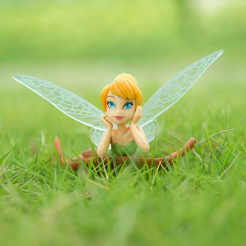 6 шт./компл. аниме мультфильм Tinkerbell ПВХ фигурка игрушки куклы для девочек подарок для детей