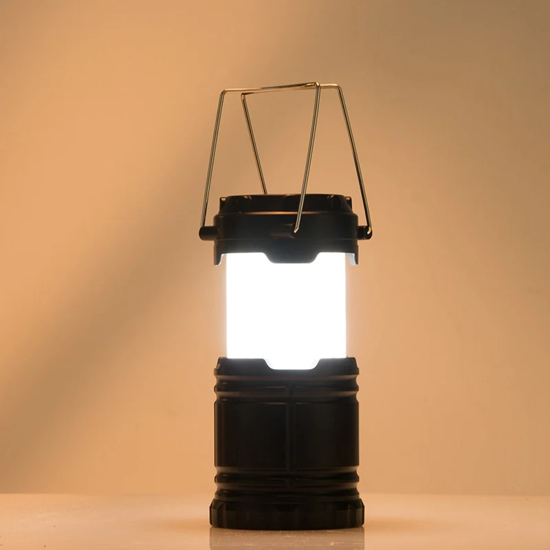 

New LED Stretch Flame Light Two-color Light Source Ambient Light Outdoor Camping Portable Lantern