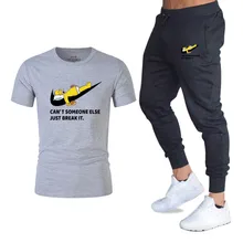 New Men's Sport Suits Running Jogger pants+T Shirts Men Sports Joggers Training Suit brand Gym Fitness Tracksuits Set streetwear New Men's Sport Suits Running Jogger pants+T Shirts Men Sports Joggers Training Suit brand Gym Fitness Tracksuits Set streetwear