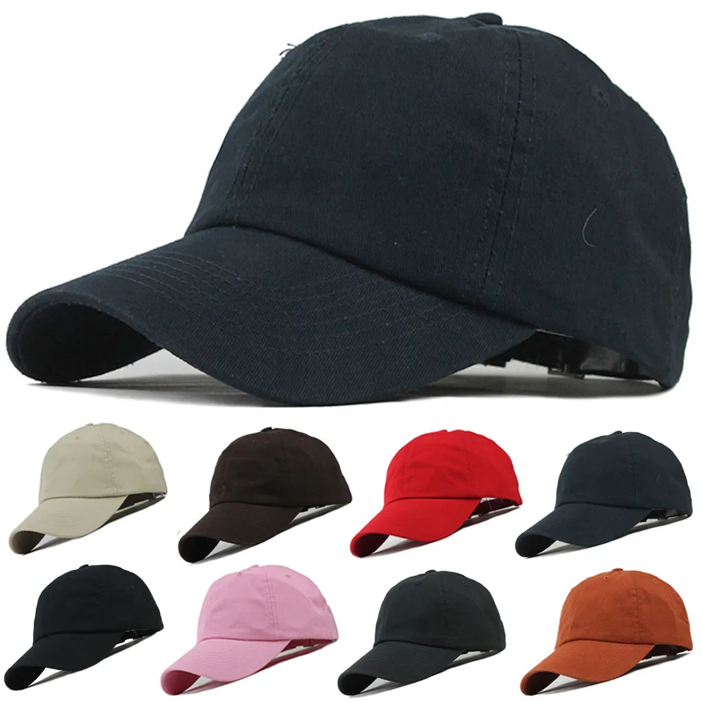 

2019 Fashion Mesh Baseball Cap Unisex Cotton High Quality Solid Color Baseball Caps Adjustable Hat One Size L405A