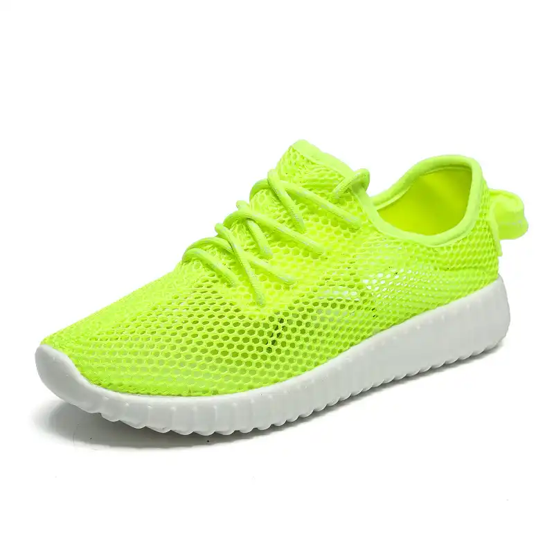 neon green athletic shoes