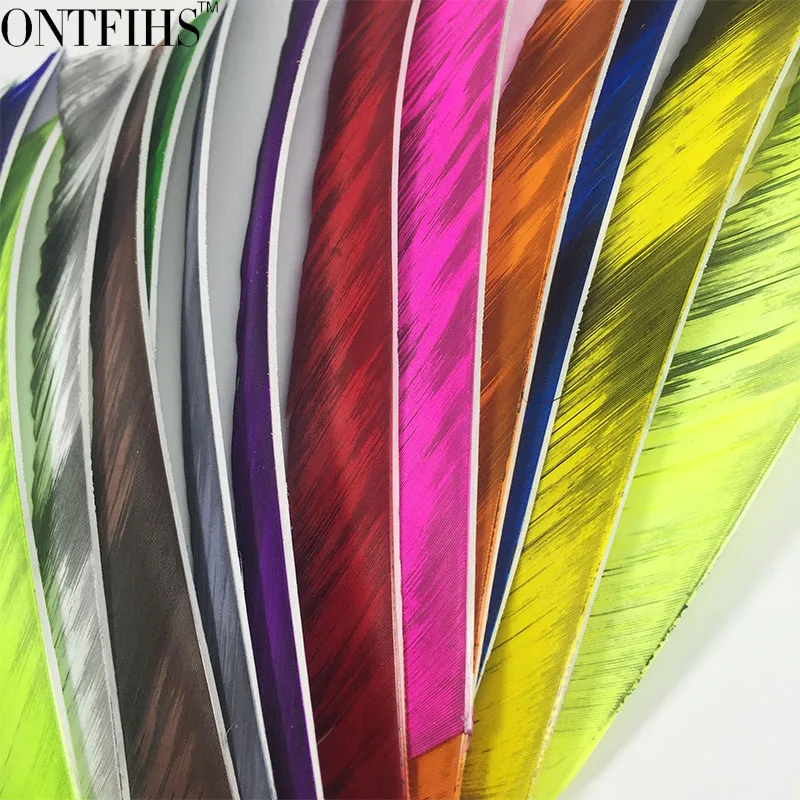 1000pcs ONTFIHS Wholesale Multicolor Mixed Color RW Full length Turkey Feather Fletching Archery Fletches - Two Sided | Спорт и