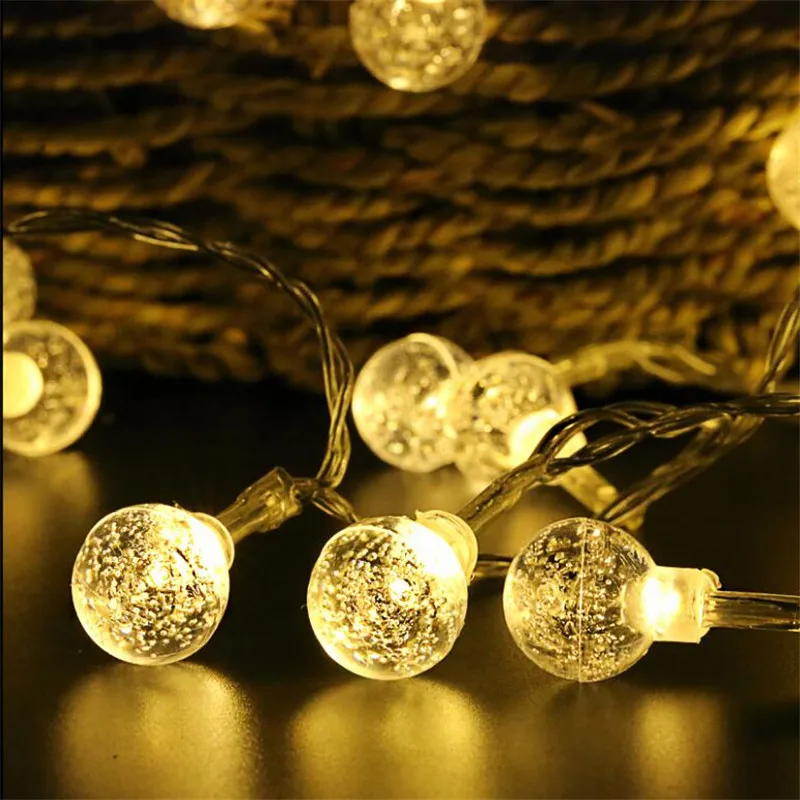 220V Crystal Ball string light 10M 50 led Christmas holiday Wedding party decoration fairy light 220V Crystal Ball string light 10M 50 led Christmas holiday Wedding party decoration fairy light
