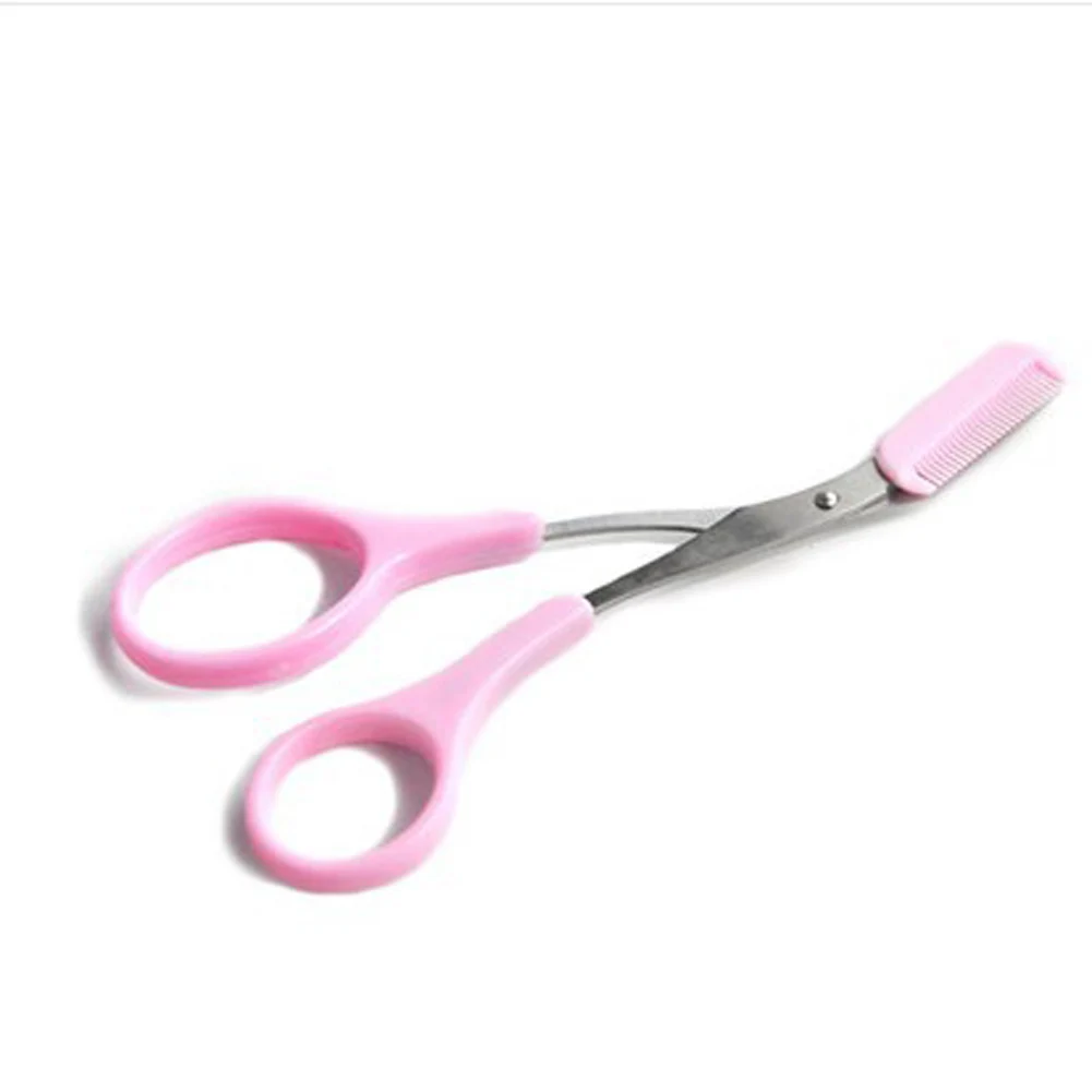 Eyebrow Trimmer Scissors With Comb Lady Woman Men Hair Removal Grooming