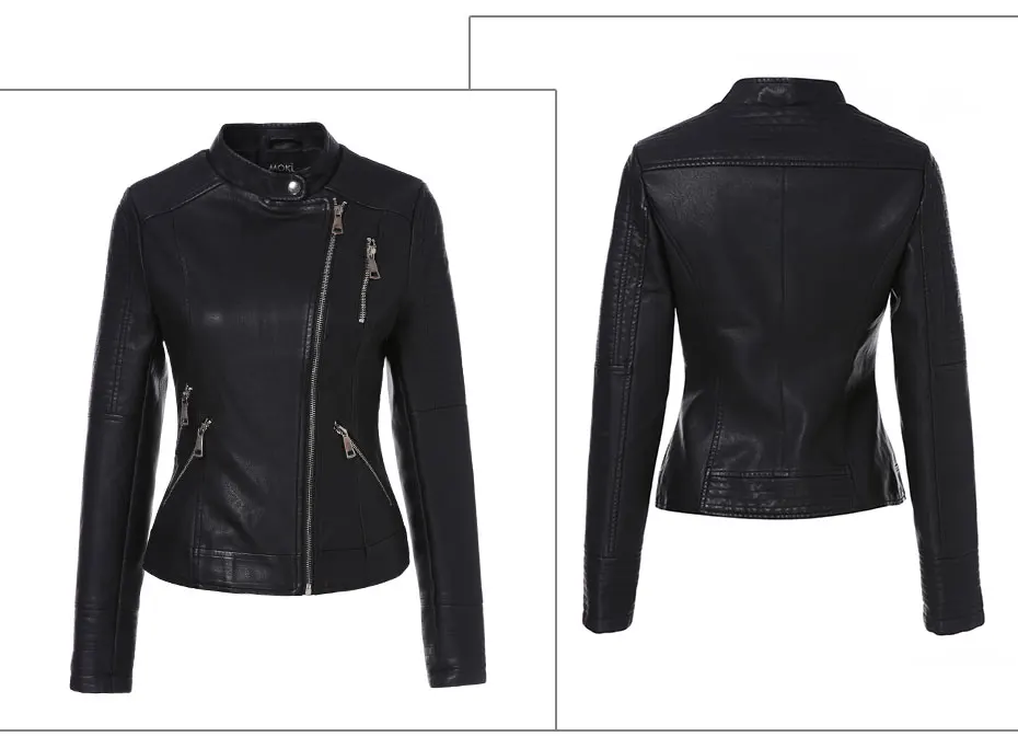 AORRYVLA косуха из искусственной кожи, женские модные черные тонкие Куртки из искусственной кожи, мотоциклетная кожаная куртка, мягкая женская куртка, Лидер продаж