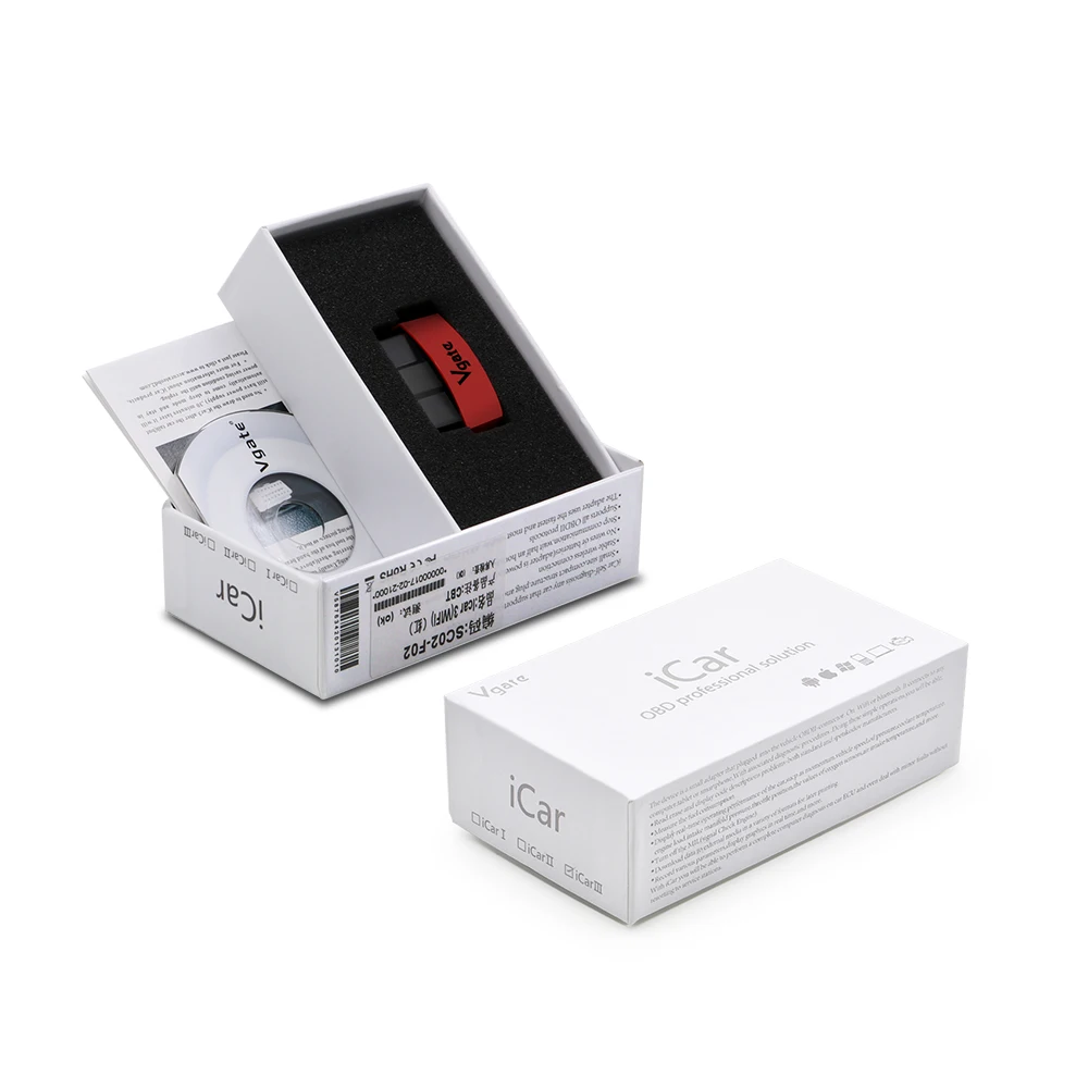 Vgate iCar 3 ELM327 wi-fi OBD2 считыватель кодов Сканер для IOS Android PC V1.5 Супер Мини elm 327 icar3 wi fi