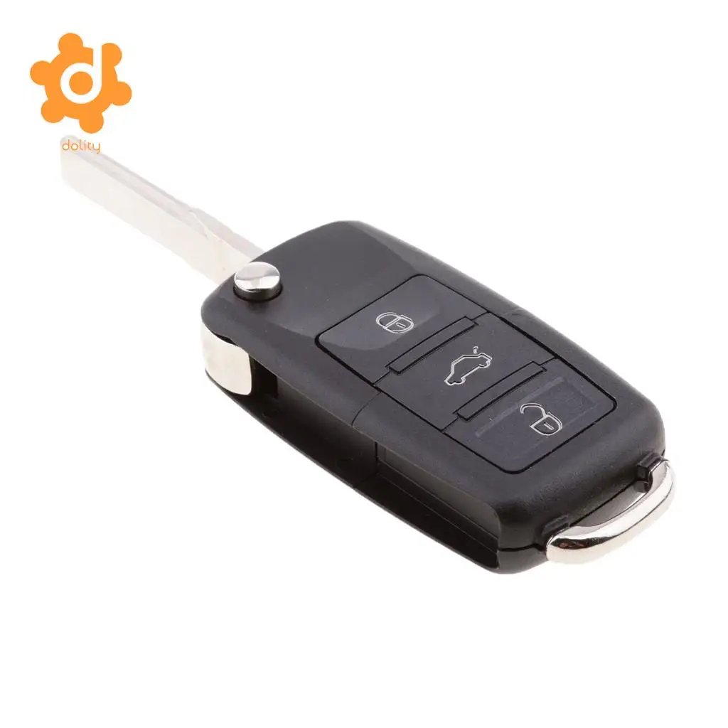 4 Button Car Remote Folding Key Replacement for VW Bora Passat Golf Jetta