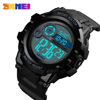 

SKMEI Men Sport Watch Digital 2 TIME Alarm Clock Watches Waterproof LED Sport Digital Watch relogios masculino 1387