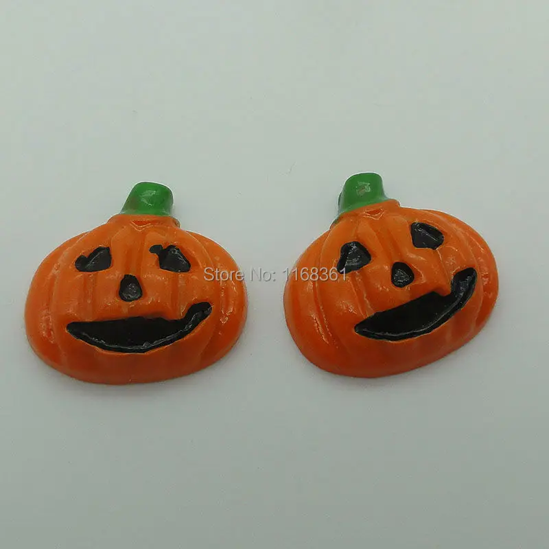 1pcs/lot resin flat back Halloween amiable pumpkin 25mm Cabochons Scrapbooking Hair Bow Center DIY Christmas decration C104-9