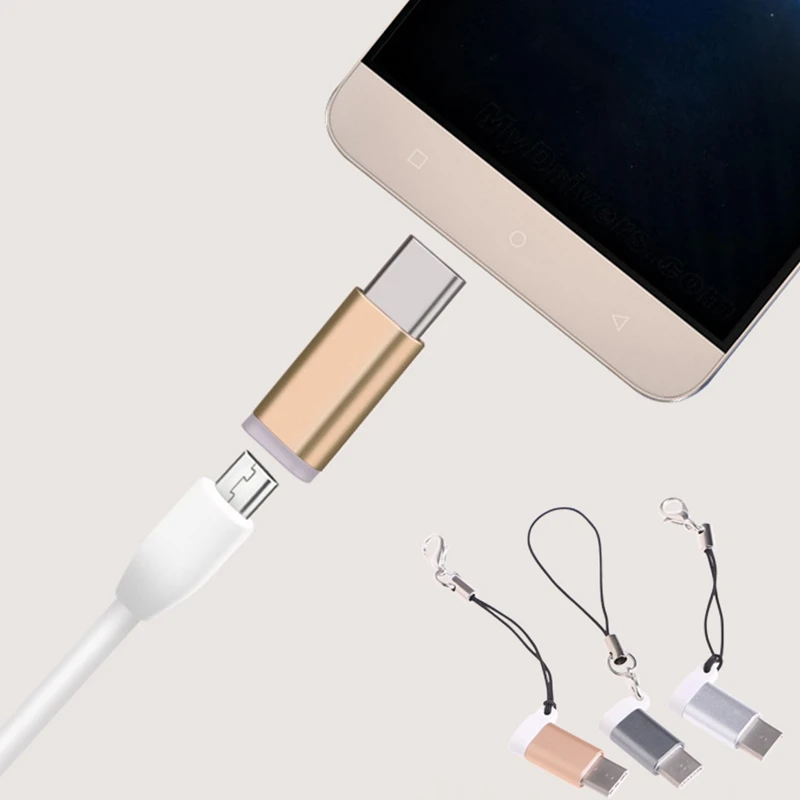 Micro usb type-C адаптер OTG синхронизация данных разъем зарядного устройства с брелок-шнур