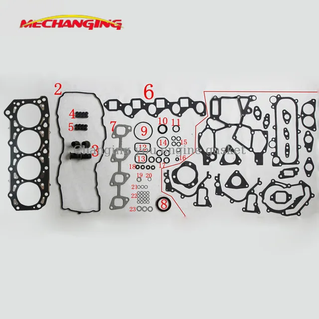 

ZD30 ZD30DDTI FOR NISSAN PATROL GR V Wagon 3.0 DTI Engine Parts Full Set Engine Gasket Engine Gasket 10101-2W225 51020200