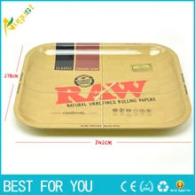 1 stück RAW eisen platte ablage Zigarette zubehör RAW roll trays 34,2*27,8 cm nützliche küche werkzeug