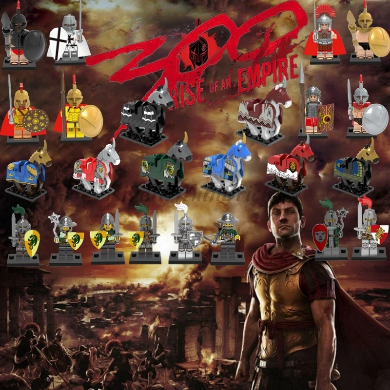 

Single Sale Legoing Movie Figure The 300 Spartans Leonidas Building Blocks Compatible With Legoings The Hobbit Toys for Children