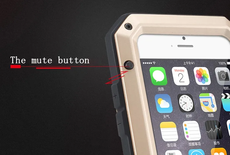 Для Apple iPhone 6X7 8+ гориллы Стекло Алюминий противоударный Dropproof металлическая крышка iPhone6 чехол для Apple iPhone 6 S Чехол