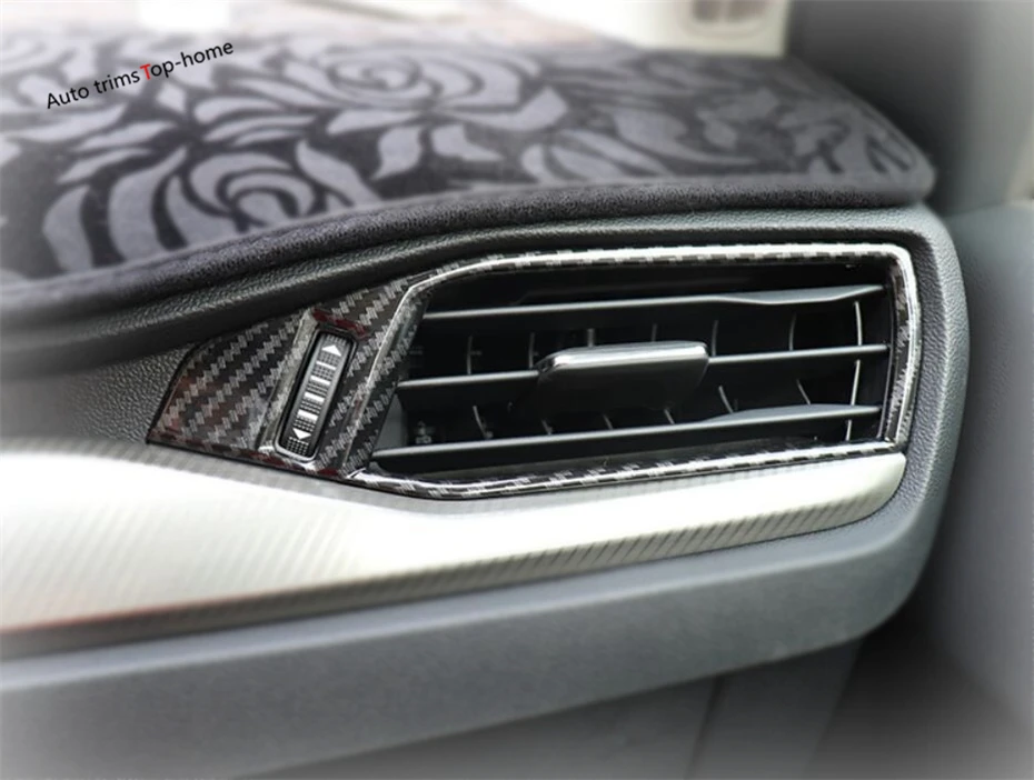 Yimaautotrim боковой Кондиционер AC выход вентиляционная крышка отделка Подходит для Ford Focus углеродное волокно/внутренние молдинги