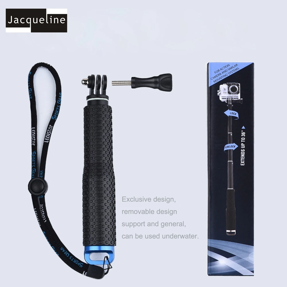

Jacqueline for 49.5cm Underwater Waterproof Selfie Stick Monopod Tripod for Gopro hero HD 6 5 4 3+ 3 for SJCAM SJ6000 for EKEN