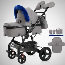 Luxury Baby Stroller 2 in 1 High-Landscape Pram Portable Folding baby Carriage Cheaper Baby Stroller high quality twins baby stroller high landscape pram portable folding baby carriage for newborn sit