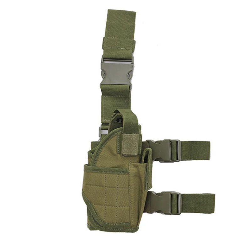 Tactical Universal Drop Leg Gun Nylon Holster Tornado Leg Holster Right Hand Gun Carry Pouch Army Pistol Handgun Thigh Holster