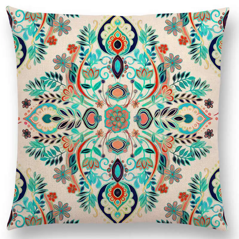 Горячая Распродажа красочный цветок Boho Art Великолепный цветочный Рисунок