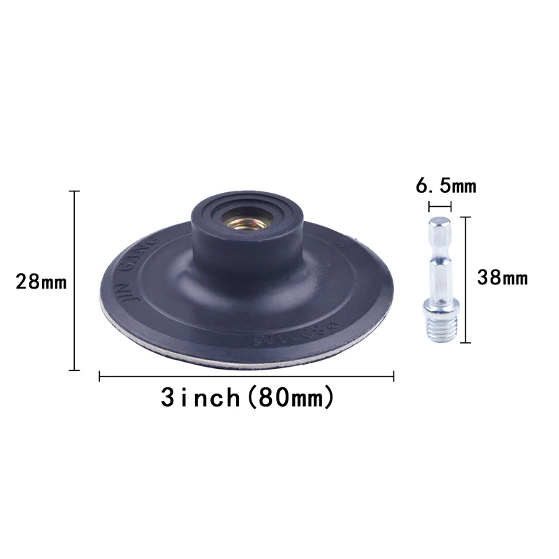 POLIWELL 3 inch 80mm Marble Stone Grinding Polishing Abrasive Tools 10 PCS Diamond Wet and Dry Sanding Discs+1PC M10 Backing Pad POLIWELL 3 inch 80mm Marble Stone Grinding Polishing Abrasive Tools 10 PCS Diamond Wet and Dry Sanding Discs+1PC M10 Backing Pad