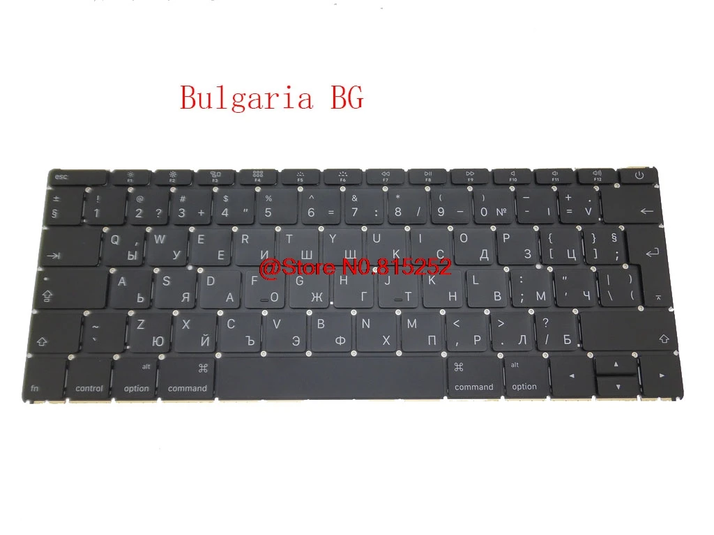Клавиатура для ноутбука для Apple для MACBOOK A1534 черный без рамки без пленка с подсветкой Belgium BE/BG/UI US/SP/TR