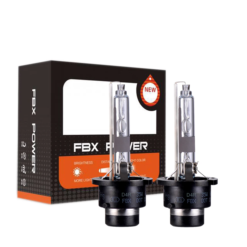 FBX 35W HID Bulb D4R No Mercury High Bright Xenon 5500K Warm White 6500K Pure White