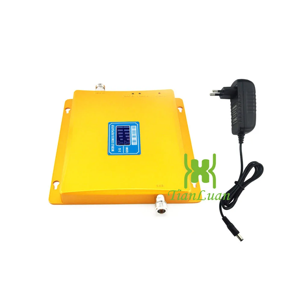 TianLuan Усилитель сотового сигнала повторитель сигнала мобильного телефона 2G 3g GSM 900 МГц W-CDMA 2100 МГц усилитель сигнала с питанием