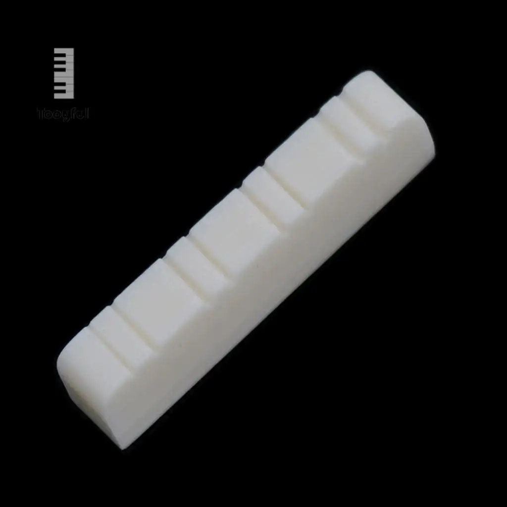 Tooyful 1pc Bone Mandolin Nut Blank for DIY Mandolin Parts 28x5x7mm