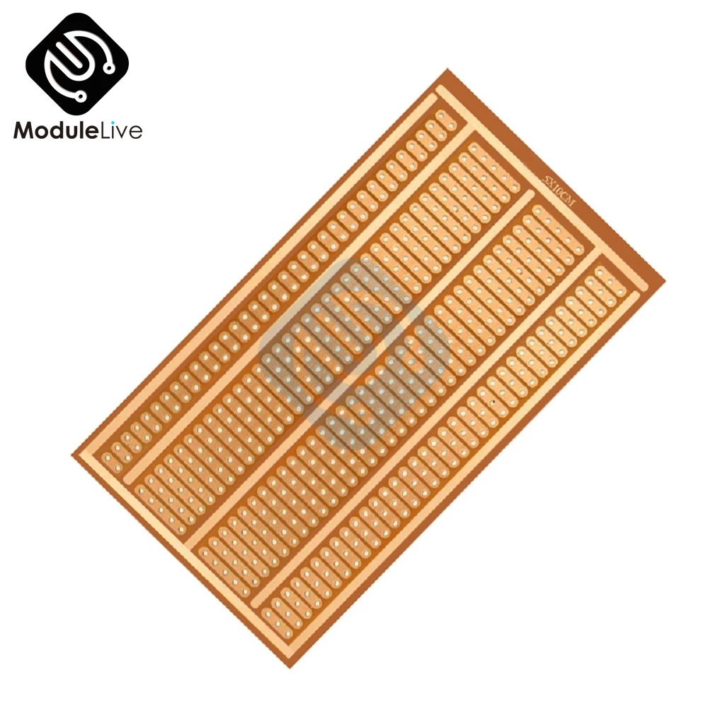 

10PCS Single Side Wholesale universal 5x10cm Solderless PCB Test Breadboard Copper Prototype Paper Tinned Plate Joint holes DIY