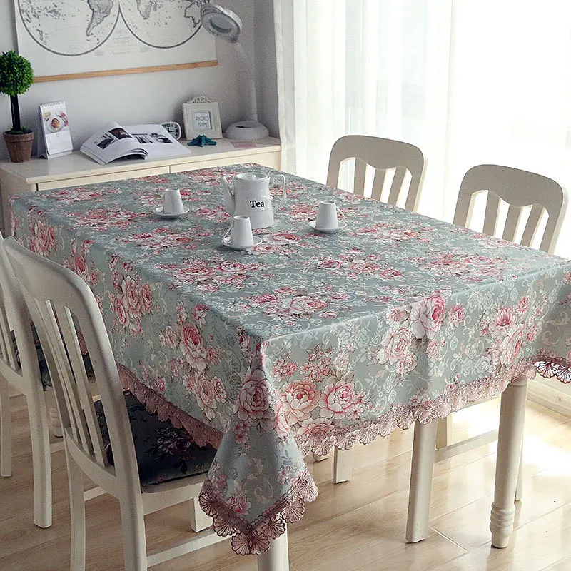 Europe High-end luxury cloth table cloth rectangle living room Jacquard coffee table TV cabinet cover cloth Lace tablecloth