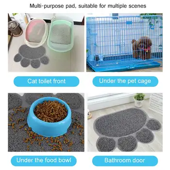 

Cats Litter Trapping Mats Pads 30*40cm PVC Elastic Fiber Mats for Cats Litter Boxes J2Y