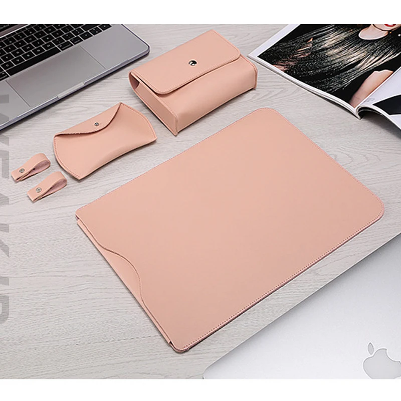 Чехол для ноутбука Macbook Air 13 Retina 11 12 15 4 чехол Xiaomi Pro 3 Surface 5 6 кожаный чехол|Сумки и