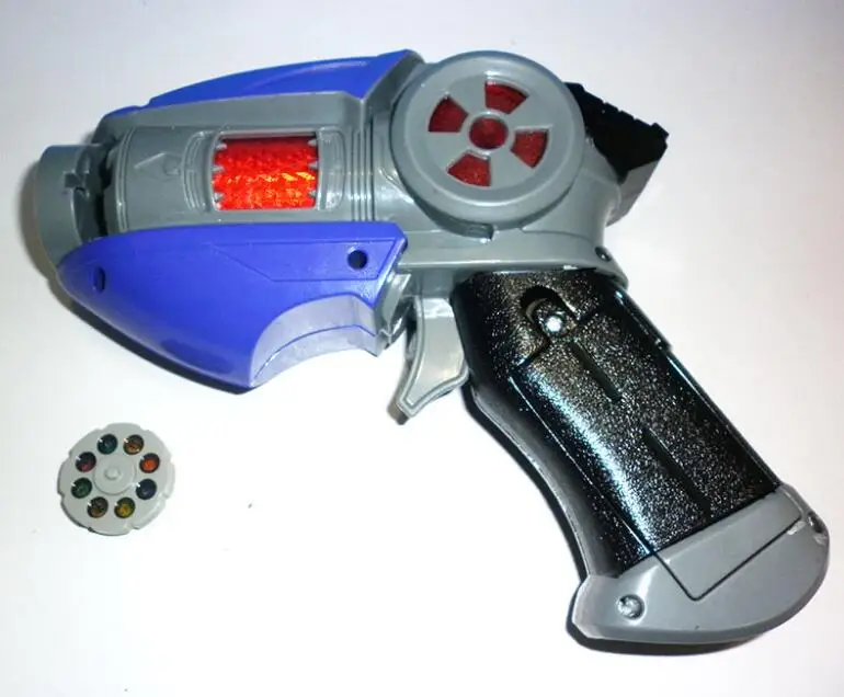 16 проекционная вспышка музыкальные детские подарки мультфильм мультсериал "Слагтерра" звучание свет игрушечный пистолет для маленьких мальчиков Игрушка-проектор пистолет Qumi