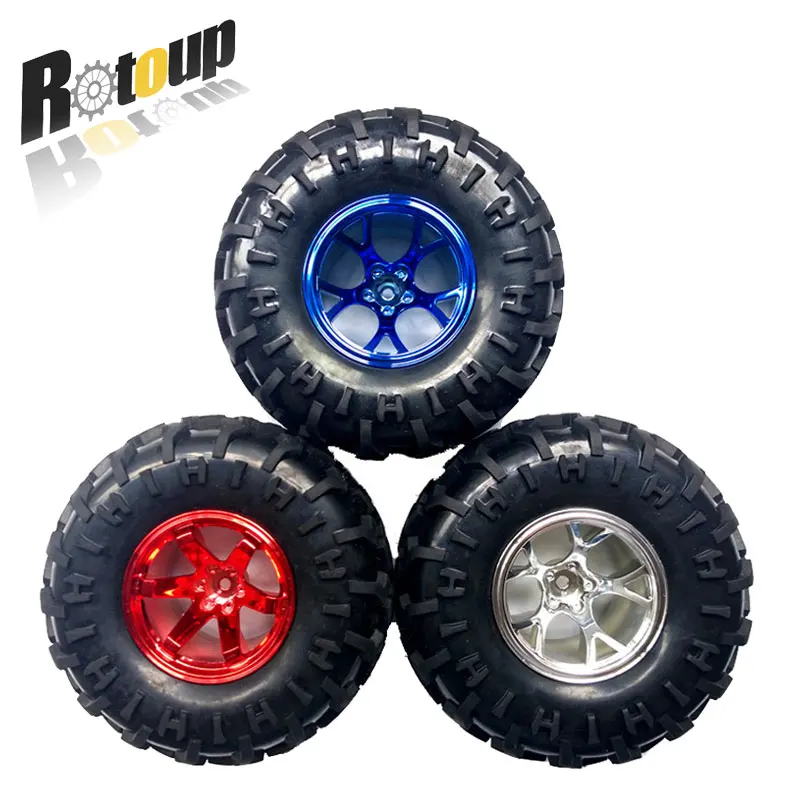Rotoup Rubber Wheels Tires Trye D Hole Shaft Motor For Robot Rotoup Rubber Wheels Tires Trye D Hole Shaft Motor For Robot Smart Car Platform Diy Rc Toy With 3mm 4mm 5mm 6mm Coupling In Parts Accessories From