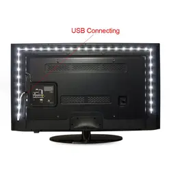 5 светодио дный Светодиодная лента USB зарядка 60 светодио дный LED None-waterproof Light Bar Controller 50 см лента ТВ фоновое освещение с пультом светодио дный