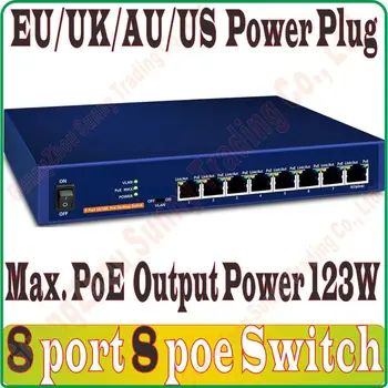 

Maximum PoE Output Power 123W, 8 port 8 poe 100Mbps switch IEEE802.3af PoE suit for all kind of poe camera or AP wholesale
