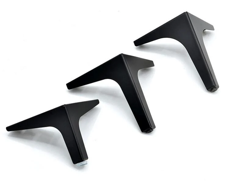 4 шт. регулируемые по высоте металлические ножки для мебели треугольный стол шпилька ножки для шкафа для дивана аксессуары для мебели