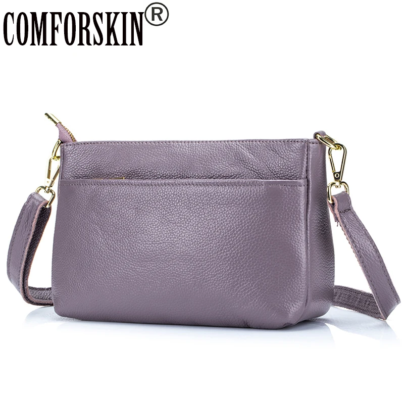 Роскошная женская сумка конверт COMFORSKIN из натуральной кожи в европейском и
