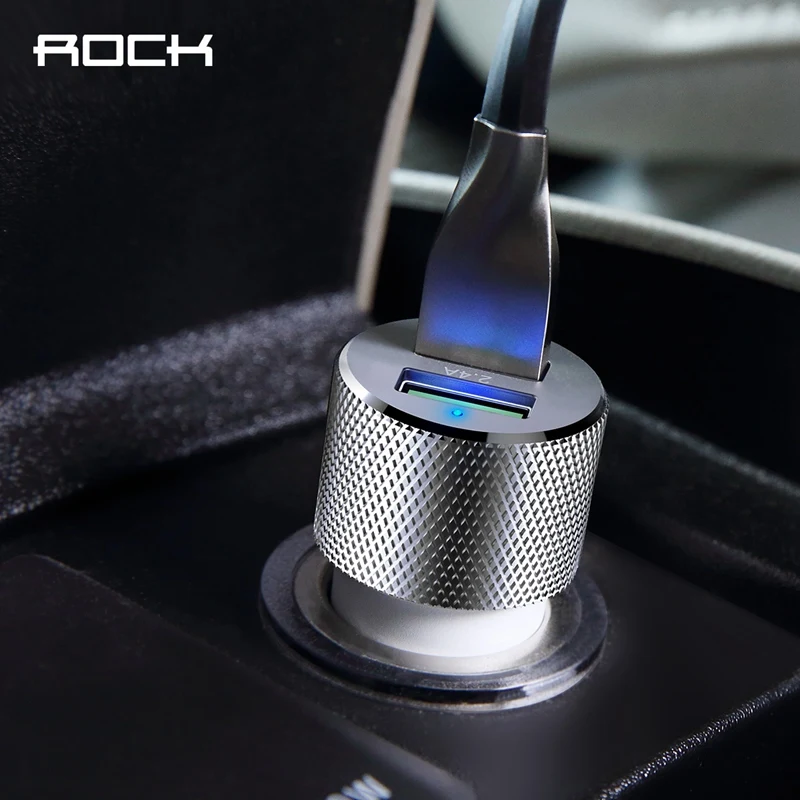 QC3.0 USB Car Charger ROCK 2 USB Quick Charger 3.0 Car-Charger for iPhone X 8 7 for Xiaomi mi5 Samsung Galaxy S8 Note 8 etc
