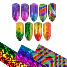 100x4 см переводная Фольга для дизайна ногтей градиент звездное небо наклейка голографическая бумага аксессуары для самостоятельного маникюра Декор инструмент JIXK81-83