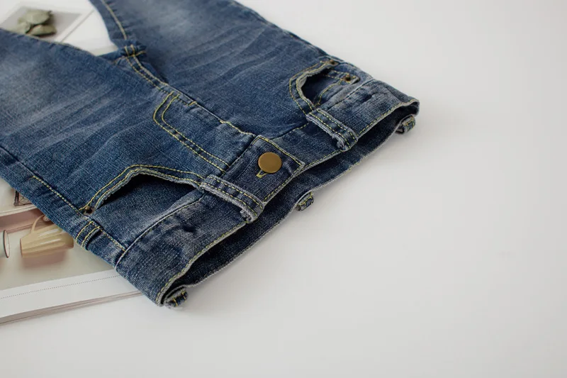Autumn 2018 New Style Girls Jeans Kids Clothing Pants For Girls Spring Trousers Children Jeans Elastic Waist Fashion For Baby (3)