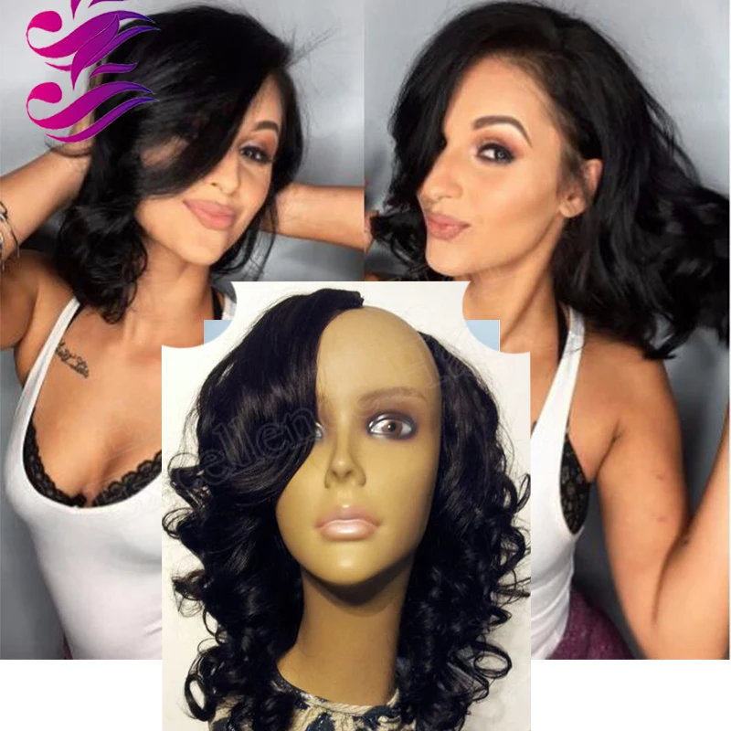 Cheap U Part Short Hair Wigs Human Hair Bob Wig Unprocessed 7a
