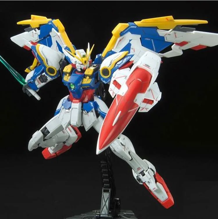 Japaness Bandai Gundam Модель RG 1/144 крыло ноль Гундам EW Justice Freedom 00 Destiny Armor Unchained мобильный костюм детские игрушки