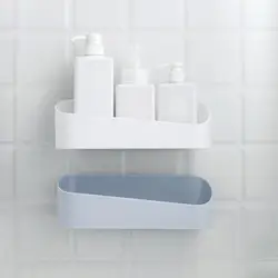 1 шт. ванная комната сильная полка для пасты настенная подставка для подвешивания на стену кухонный стеллаж для хранения с 2 присосками