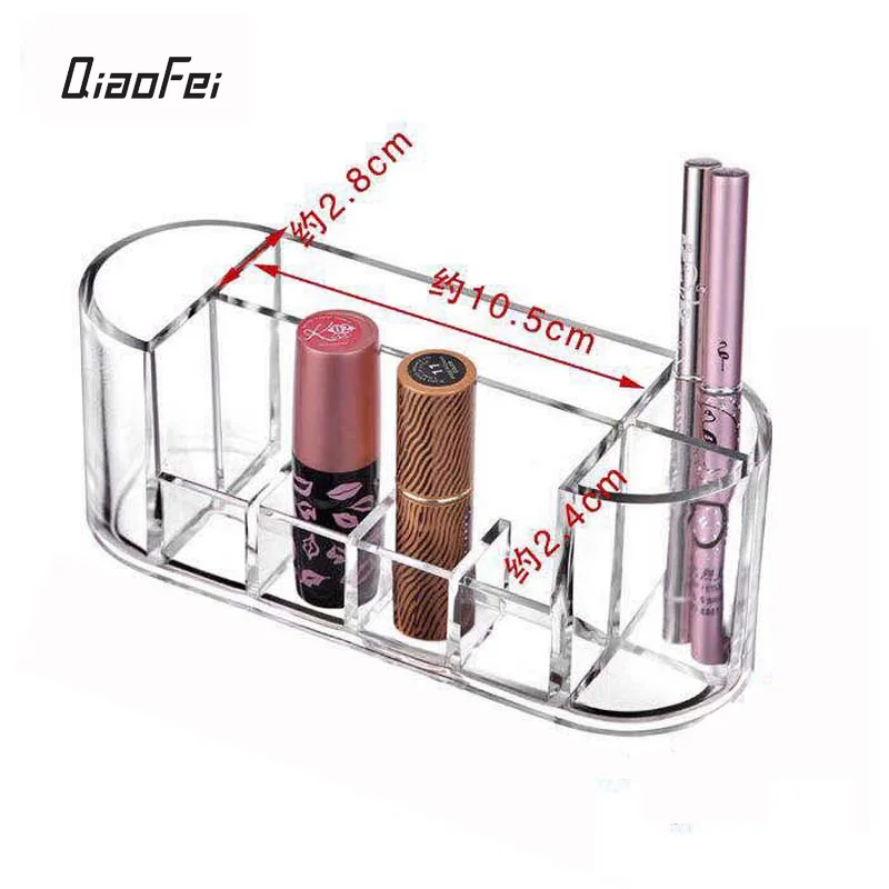 

8 grids Acrylic Clear Cosmetic Storage Box Holder Makeup Organizer Lipstick Holder Display Stand Toiletries Storage Boxes Case